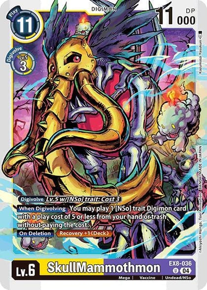 SkullMammothmon, Chain of Liberation EX8-036 U