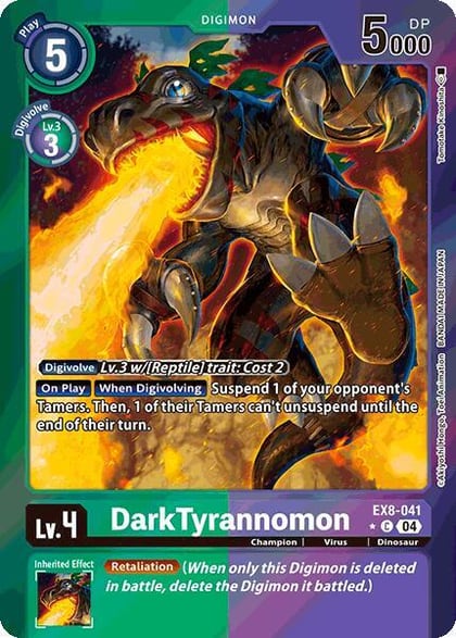 DarkTyrannomon (Limited Foil), Chain of Liberation EX8-041 C