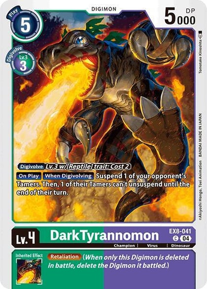 DarkTyrannomon, Chain of Liberation EX8-041 C