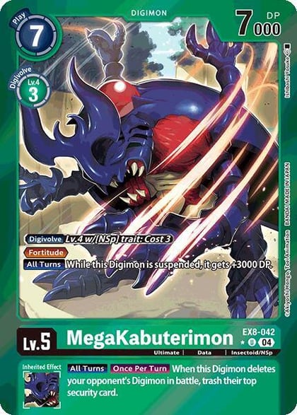 MegaKabuterimon (Limited Foil), Chain of Liberation EX8-042 U