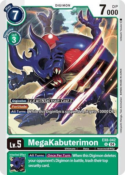 MegaKabuterimon, Chain of Liberation EX8-042 U