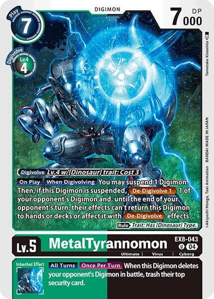 MetalTyrannomon, Chain of Liberation EX8-043 U