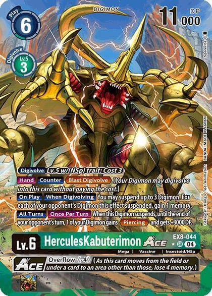 HerculesKabuterimon ACE (Alternate Art), Chain of Liberation EX8-044 SR