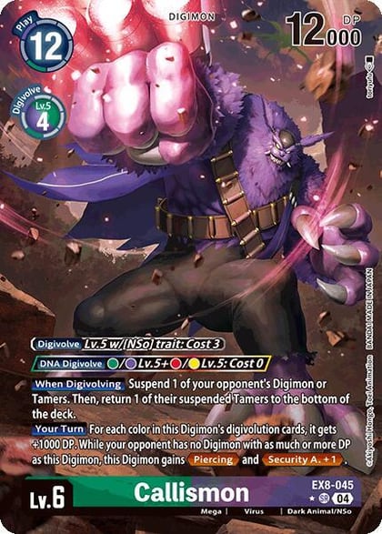Callismon (Alternate Art), Chain of Liberation EX8-045 SR