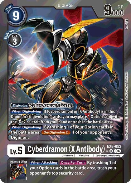 Cyberdramon (X Antibody) (Limited Foil), Chain of Liberation EX8-052 U