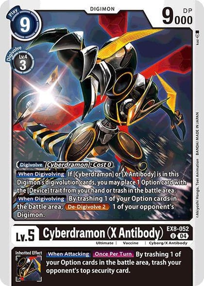 Cyberdramon (X Antibody), Chain of Liberation EX8-052 U