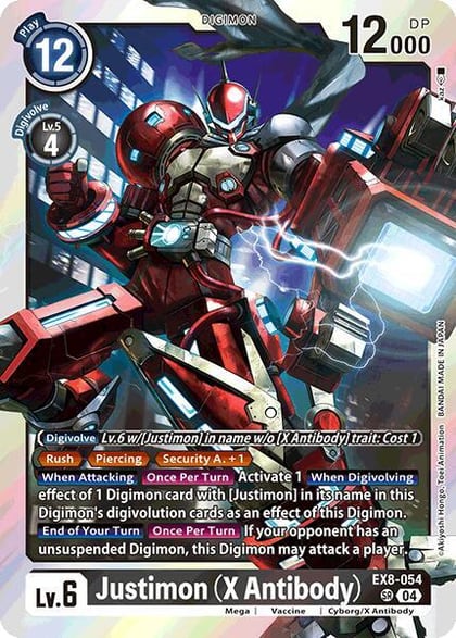 Justimon (X Antibody), Chain of Liberation EX8-054 SR
