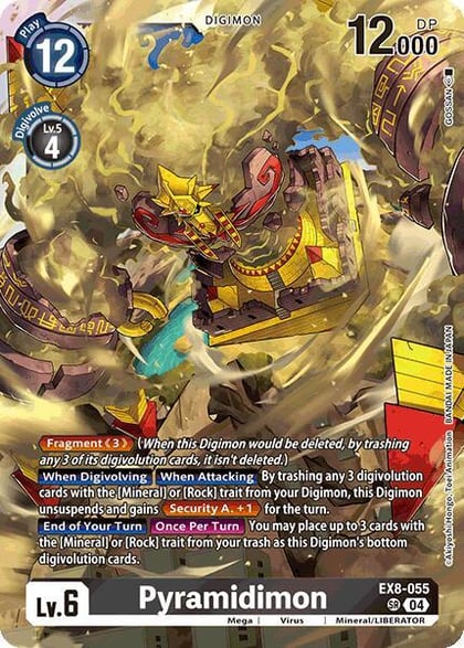 Pyramidimon, Chain of Liberation EX8-055 SR