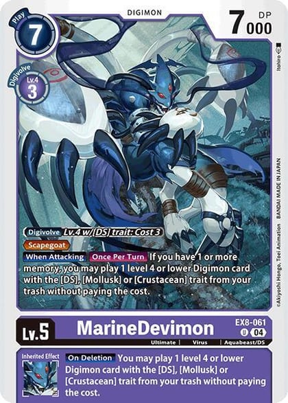 MarineDevimon, Chain of Liberation EX8-061 U