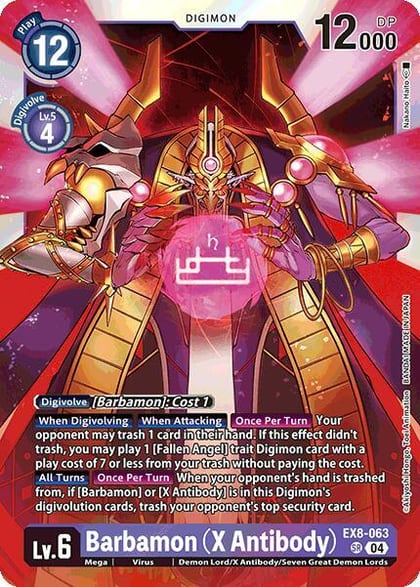 Barbamon (X Antibody), Chain of Liberation EX8-063 SR