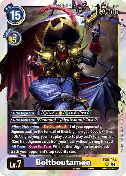 Boltboutamon, Chain of Liberation EX8-064 SR