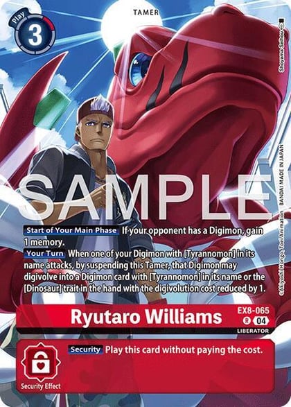 Ryutaro Williams (Digimon Liberator Debuggers Set), Chain of Liberation EX8-065 R