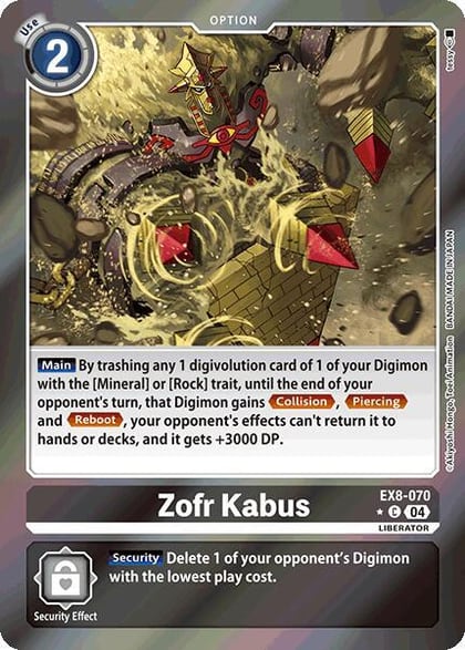 Zofr Kabus (Limited Foil), Chain of Liberation EX8-070 C