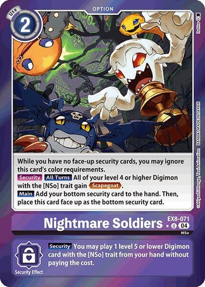Nightmare Soldiers (Limited Foil), Chain of Liberation EX8-071 U