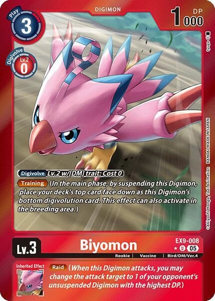 Biyomon (Limited Foil), Versus Monsters EX9-008 U