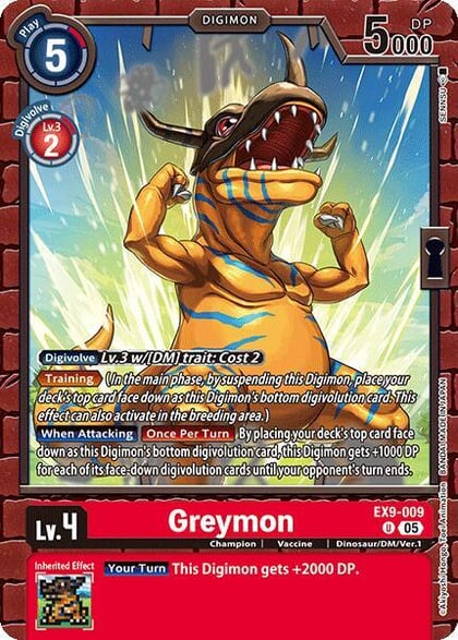 Greymon, Versus Monsters EX9-009 U