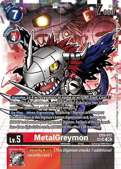MetalGreymon (SP), Versus Monsters EX9-011 SR