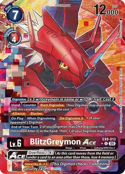 BlitzGreymon ACE (Alternate Art), Versus Monsters EX9-013 R