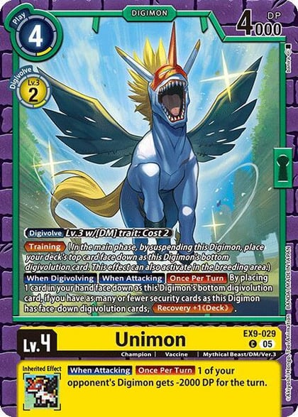 Unimon, Versus Monsters EX9-029 C