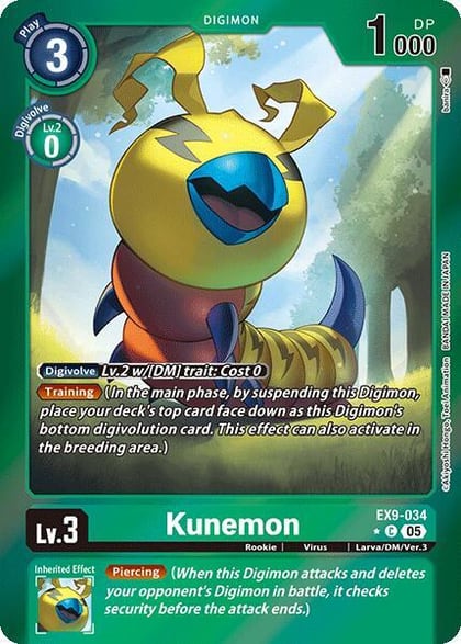 Kunemon (Limited Foil), Versus Monsters EX9-034 C