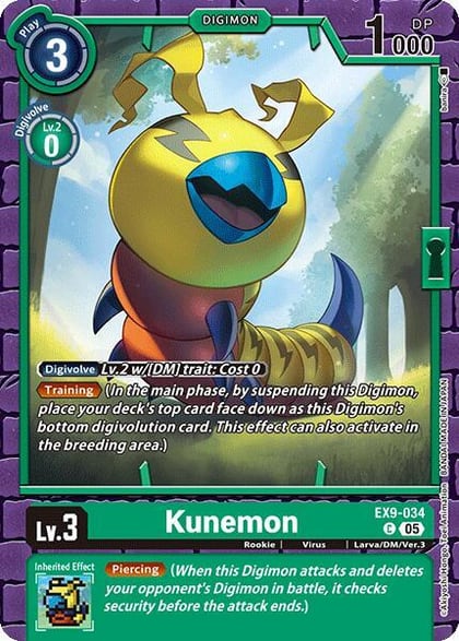 Kunemon, Versus Monsters EX9-034 C