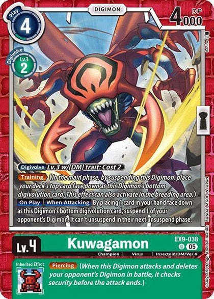 Kuwagamon, Versus Monsters EX9-038 U