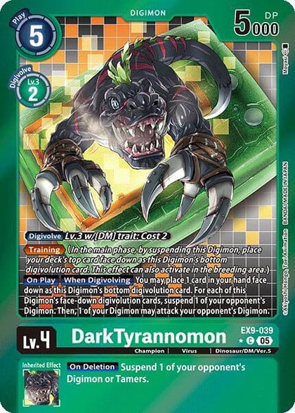 DarkTyrannomon (Limited Foil), Versus Monsters EX9-039 C