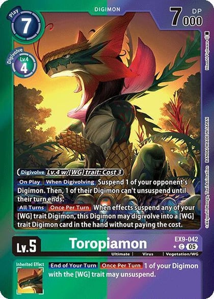 Toropiamon (Limited Foil), Versus Monsters EX9-042 C