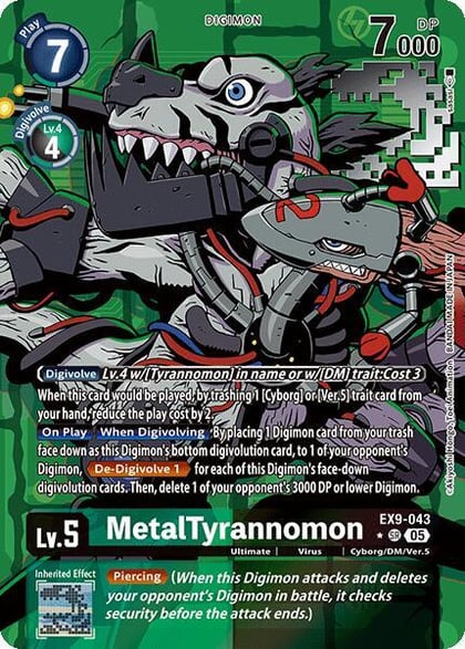 MetalTyrannomon (Alternate Art), Versus Monsters EX9-043 SR