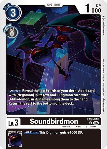 Soundbirdmon, Versus Monsters EX9-046 C