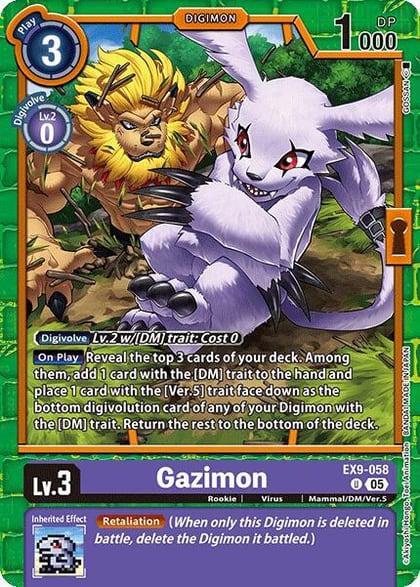 Gazimon, Versus Monsters EX9-058 U