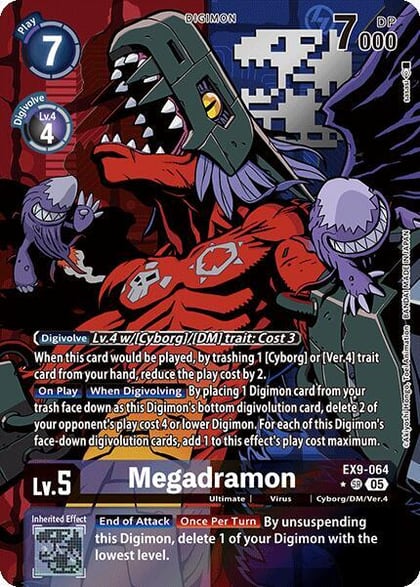 Megadramon (Alternate Art), Versus Monsters EX9-064 SR