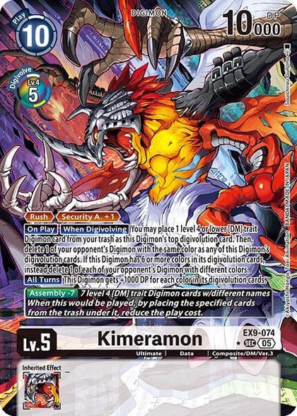 Kimeramon (Alternate Art), Versus Monsters EX9-074 SEC