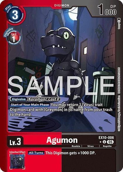 Agumon (Limited Foil), Sinister Order EX10-006 U