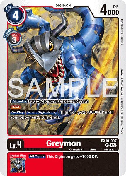 Greymon, Sinister Order EX10-007 C