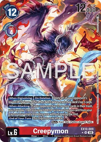 Creepymon (Alternate Art), Sinister Order EX10-009 SR