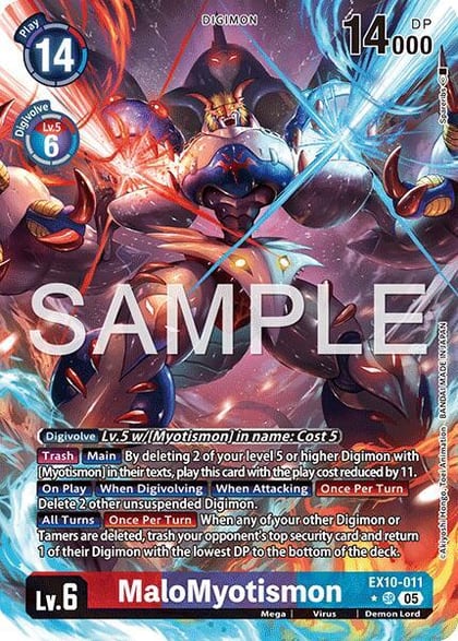 MaloMyotismon (Alternate Art), Sinister Order EX10-011 SR