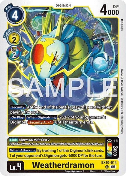 Weatherdramon, Sinister Order EX10-014 C