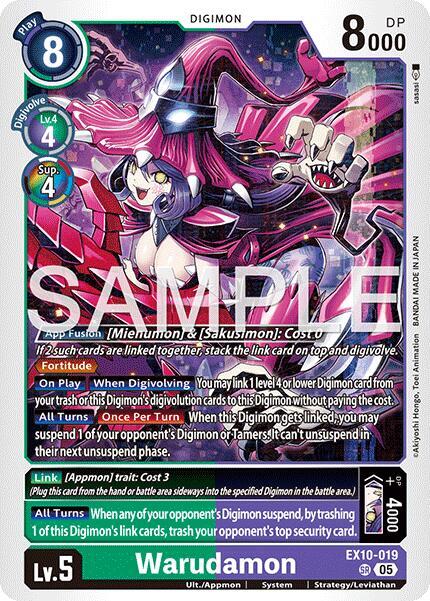 Warudamon, Sinister Order EX10-019 SR