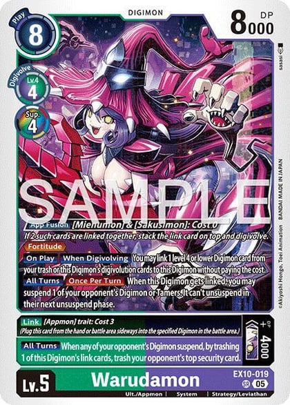 Warudamon, Sinister Order EX10-019 SR