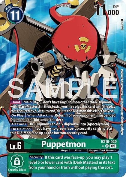 Puppetmon (Alternate Art), Sinister Order EX10-020 R
