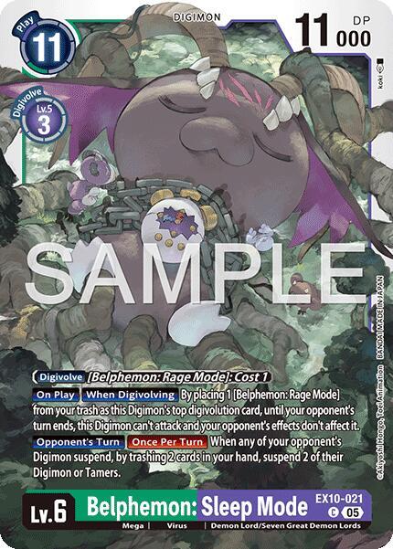 Belphemon: Sleep Mode, Sinister Order EX10-021 C