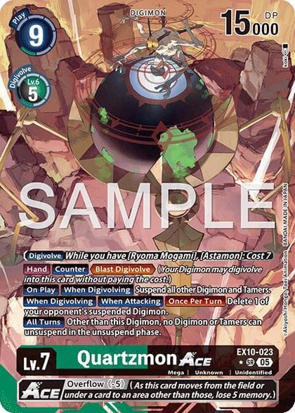 Quartzmon ACE (Alternate Art), Sinister Order EX10-023 SR