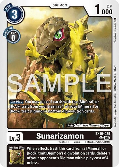 Sunarizamon, Sinister Order EX10-025 C