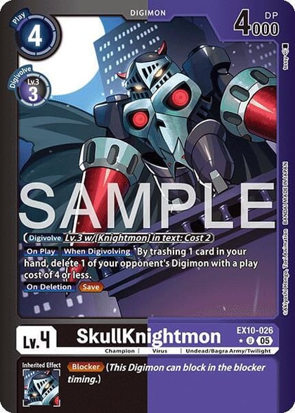 SkullKnightmon (Limited Foil), Sinister Order EX10-026 U