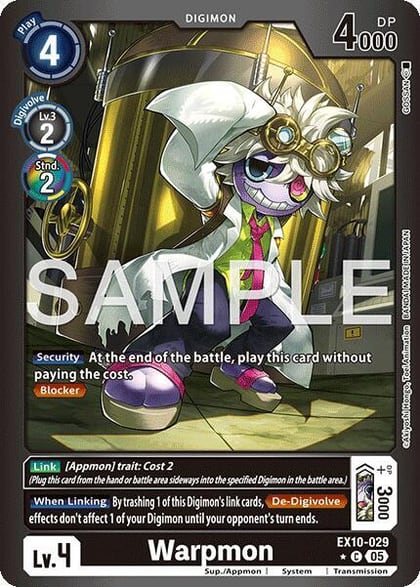 Warpmon (Limited Foil), Sinister Order EX10-029 C