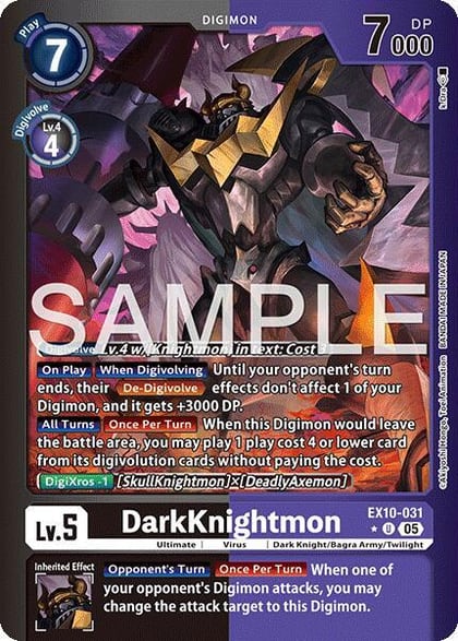DarkKnightmon (Limited Foil), Sinister Order EX10-031 U