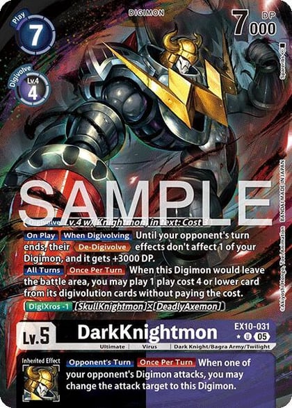 DarkKnightmon (Alternate Art), Sinister Order EX10-031 U