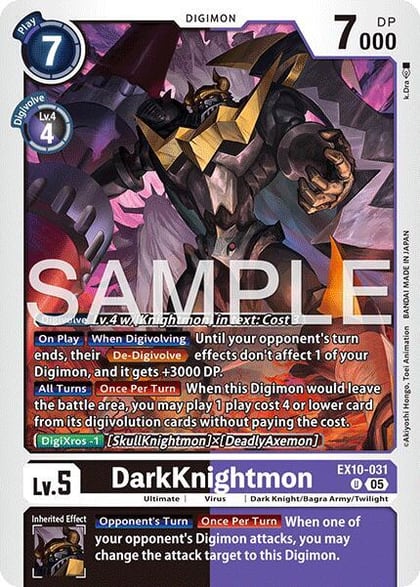DarkKnightmon, Sinister Order EX10-031 U
