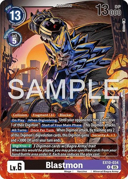 Blastmon, Sinister Order EX10-034 R